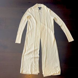 Winter White Full-Length Sweater